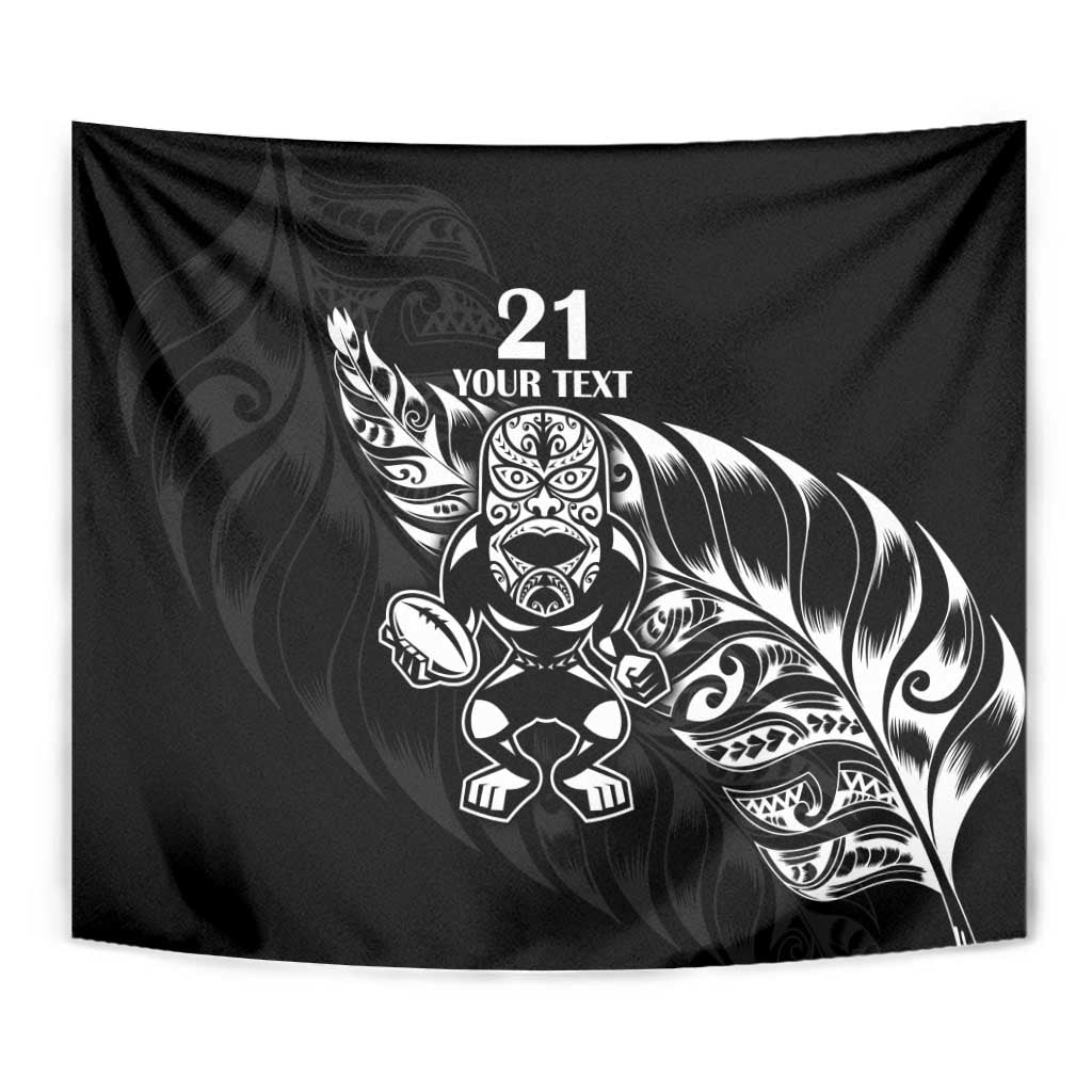 New Zealand Rugby Custom Tapestry Opango All Black Fern LT9 - Polynesian Pride