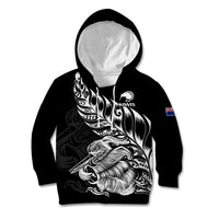 New Zealand Kiwi Rugby Kid Hoodie LT9 Hoodie Black - Polynesian Pride