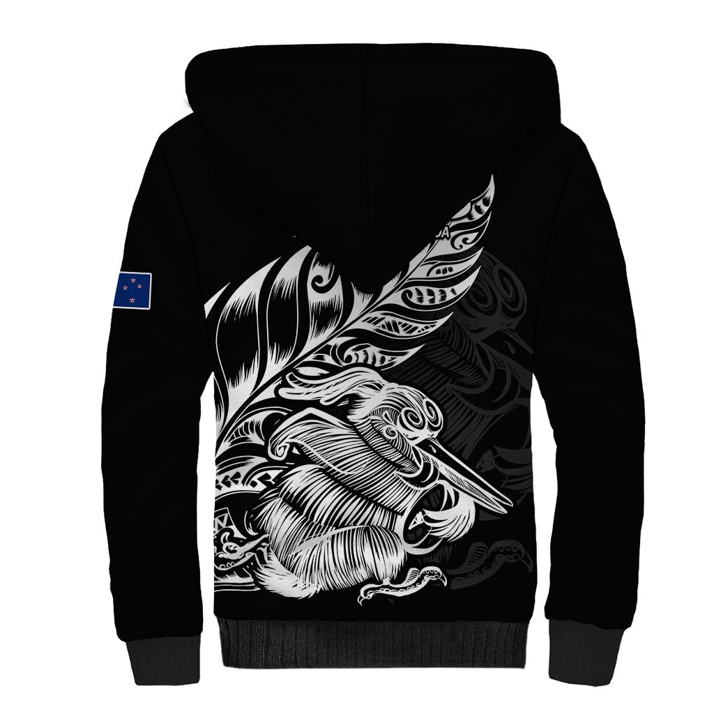 New Zealand Kiwi Rugby Sherpa Hoodie LT9 - Polynesian Pride