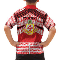 Personalised Kolisi Tonga College Atele Family Matching Off Shoulder Maxi Dress and Hawaiian Shirt Polynesian Ngatu Tribal LT9 - Polynesian Pride