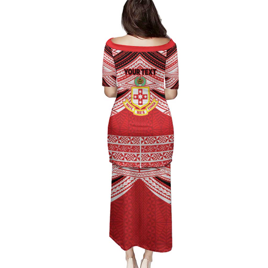 Personalised Kolisi Tonga College Atele Family Matching Puletasi and Hawaiian Shirt Polynesian Ngatu Tribal LT9 - Polynesian Pride