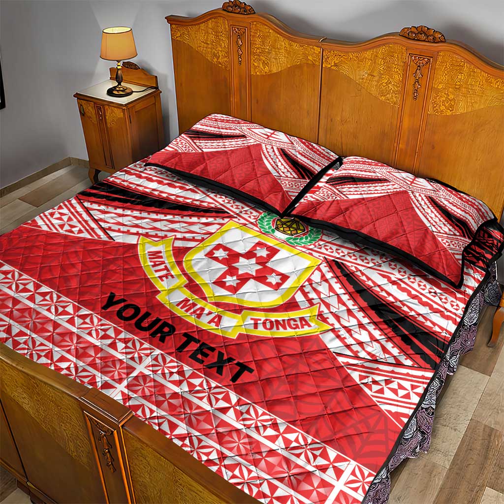Personalised Kolisi Tonga College Atele Quilt Bed Set Polynesian Ngatu Tribal LT9 - Polynesian Pride