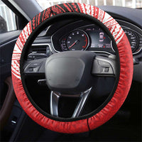 Kolisi Tonga College Atele Steering Wheel Cover Polynesian Ngatu Tribal