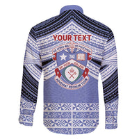 Personalised Tonga Apifoou College Family Matching Off Shoulder Maxi Dress and Hawaiian Shirt Polynesian Ngatu Tribal LT9 - Polynesian Pride
