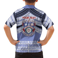 Personalised Tonga Apifoou College Family Matching Puletasi and Hawaiian Shirt Polynesian Ngatu Tribal LT9 - Polynesian Pride
