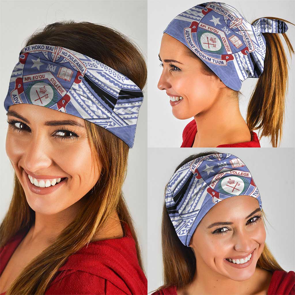 Personalised Tonga Apifoou College Neck Gaiter Polynesian Ngatu Tribal - Polynesian Pride