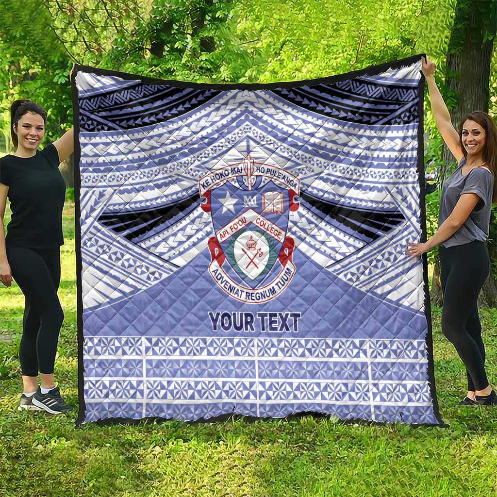 Personalised Tonga Apifoou College Quilt Polynesian Ngatu Tribal LT9 - Polynesian Pride