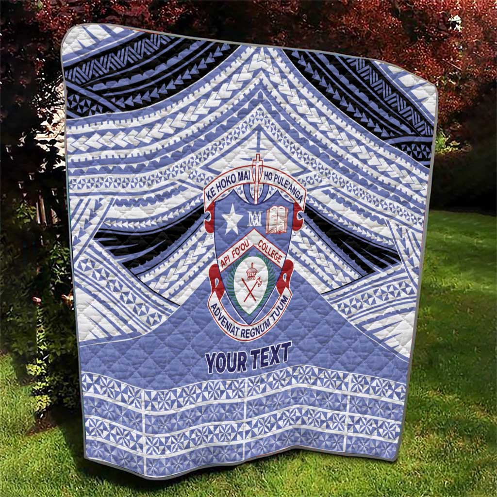 Personalised Tonga Apifoou College Quilt Polynesian Ngatu Tribal LT9 - Polynesian Pride