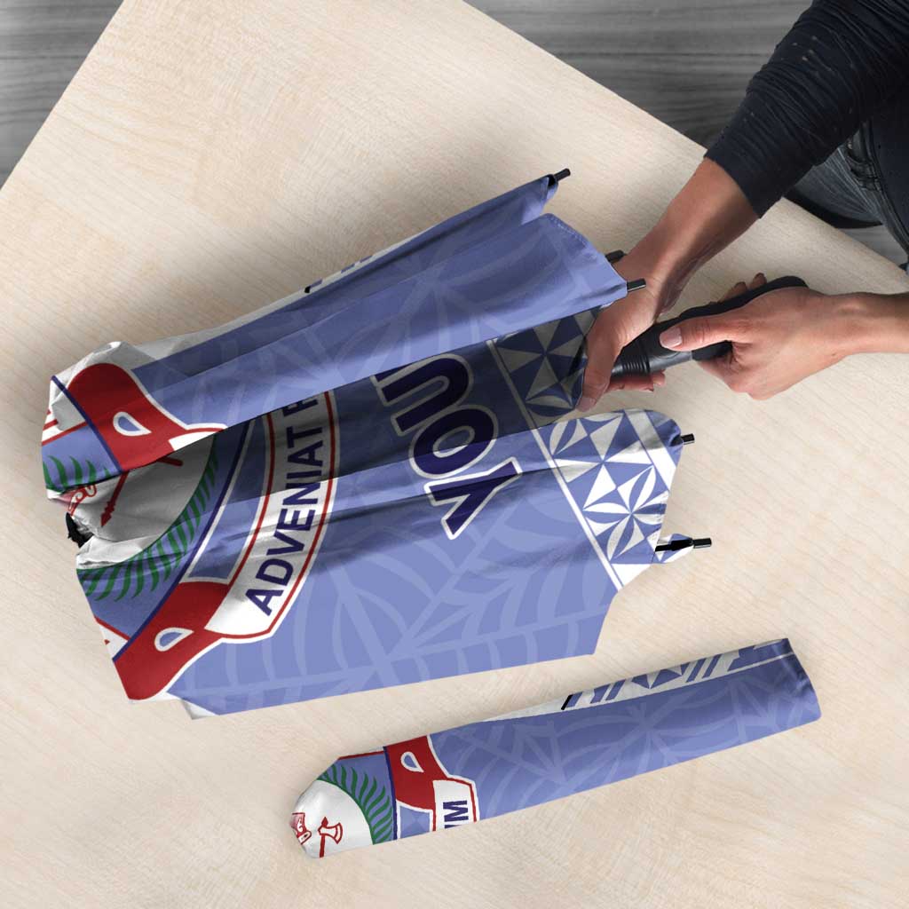Personalised Tonga Apifoou College Umbrella Polynesian Ngatu Tribal - Polynesian Pride