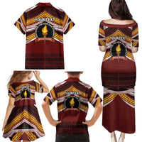 Personalised Tonga Beulah College Family Matching Puletasi and Hawaiian Shirt Polynesian Ngatu Tribal LT9 - Polynesian Pride