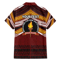 Personalised Tonga Beulah College Family Matching Puletasi and Hawaiian Shirt Polynesian Ngatu Tribal LT9 - Polynesian Pride