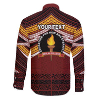 Personalised Tonga Beulah College Family Matching Tank Maxi Dress and Hawaiian Shirt Polynesian Ngatu Tribal