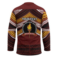 Personalised Tonga Beulah College Hockey Jersey Polynesian Ngatu Tribal - Polynesian Pride