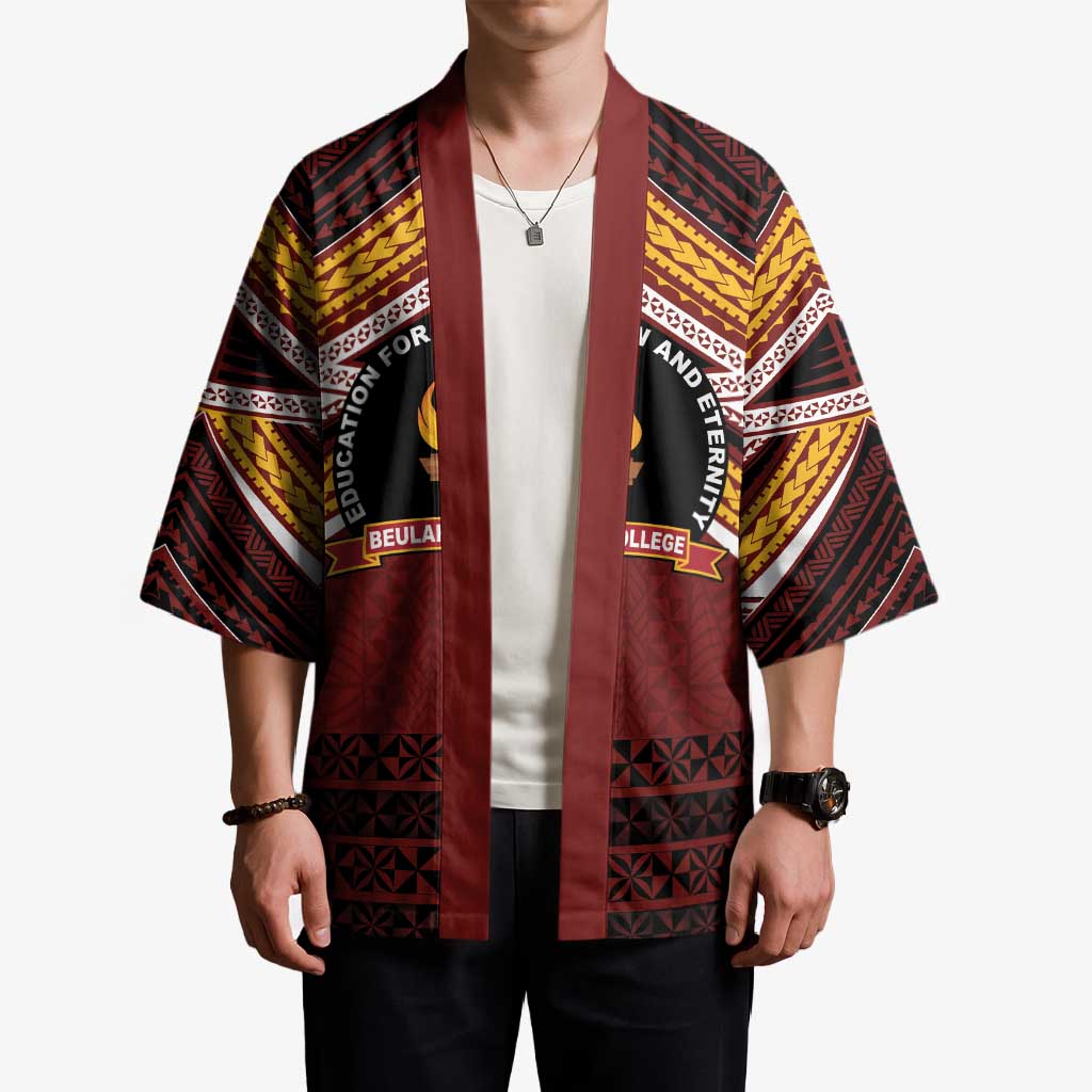 Personalised Tonga Beulah College Kimono Polynesian Ngatu Tribal - Polynesian Pride