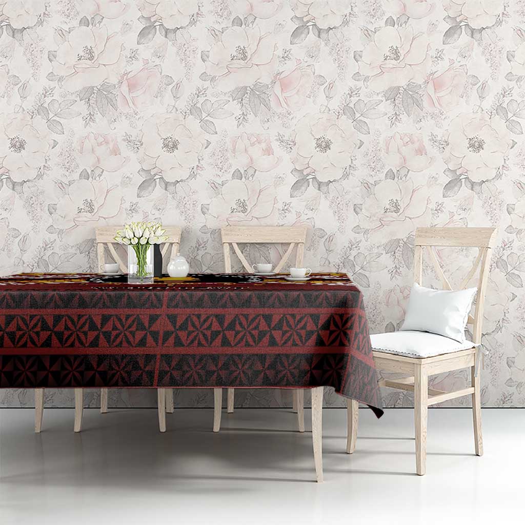 Personalised Tonga Beulah College Tablecloth Polynesian Ngatu Tribal
