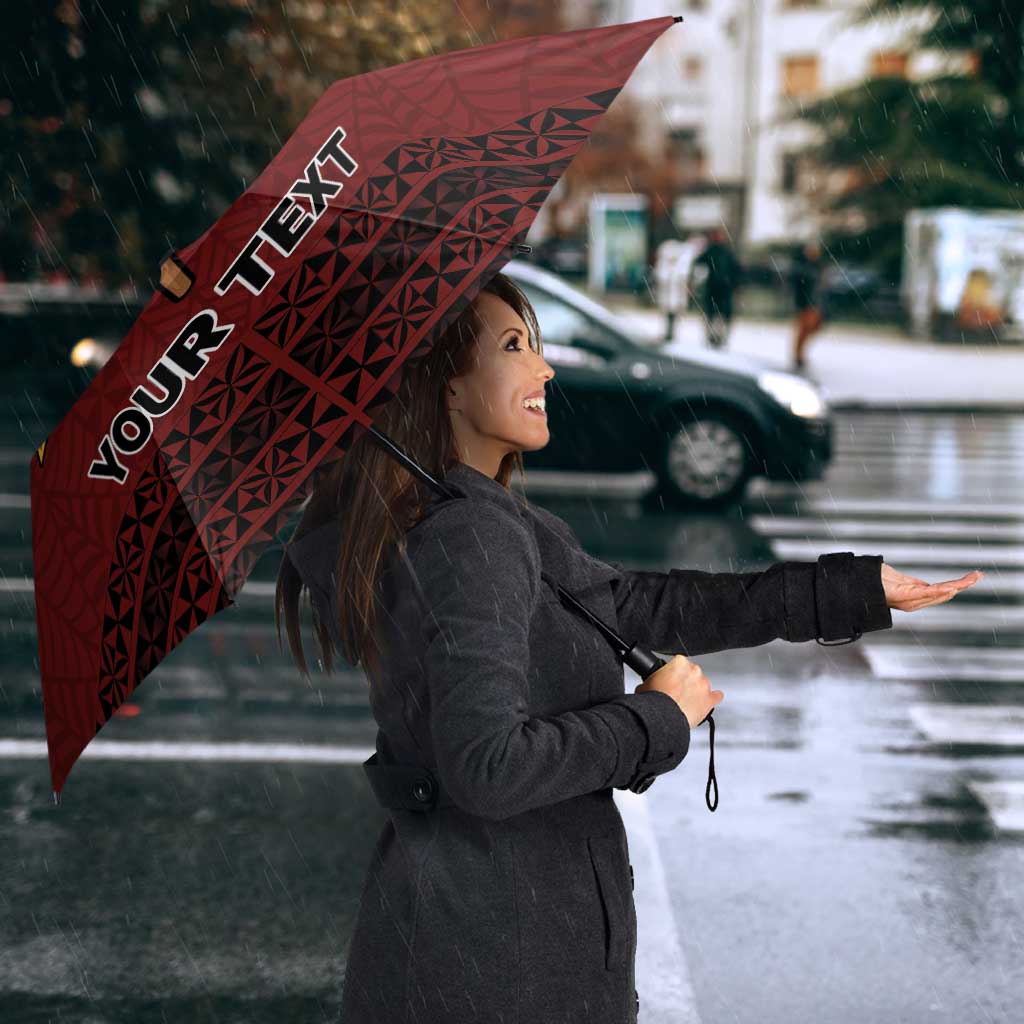 Personalised Tonga Beulah College Umbrella Polynesian Ngatu Tribal - Polynesian Pride