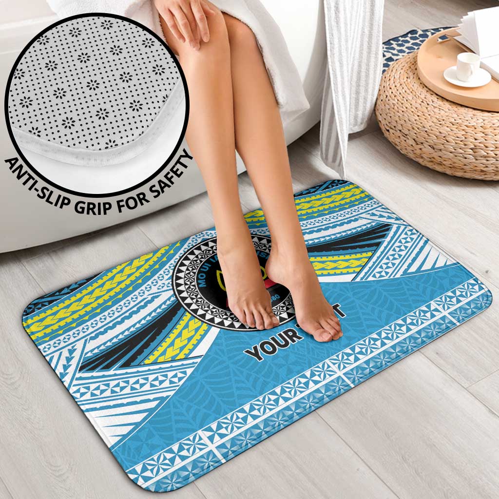 Personalised Tonga Lavengamalie College Bathroom Set Polynesian Ngatu Tribal - Polynesian Pride