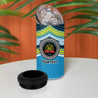 Personalised Tonga Lavengamalie College 4 in 1 Can Cooler Tumbler Polynesian Ngatu Tribal LT9 - Polynesian Pride
