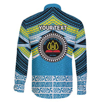 Personalised Tonga Lavengamalie College Family Matching Off Shoulder Maxi Dress and Hawaiian Shirt Polynesian Ngatu Tribal LT9 - Polynesian Pride