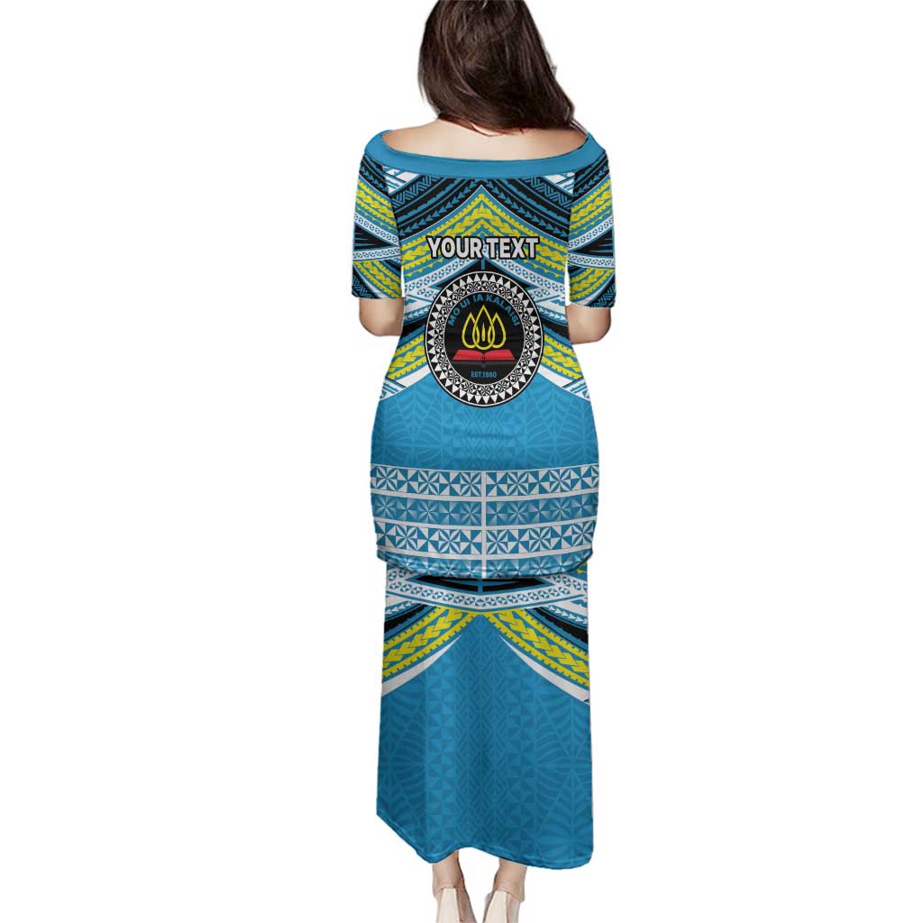 Personalised Tonga Lavengamalie College Family Matching Puletasi and Hawaiian Shirt Polynesian Ngatu Tribal LT9 - Polynesian Pride