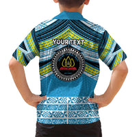Personalised Tonga Lavengamalie College Family Matching Tank Maxi Dress and Hawaiian Shirt Polynesian Ngatu Tribal