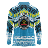 Personalised Tonga Lavengamalie College Long Sleeve Polo Shirt Polynesian Ngatu Tribal LT9 - Polynesian Pride