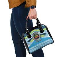 Personalised Tonga Lavengamalie College Shoulder Handbag Polynesian Ngatu Tribal LT9 - Polynesian Pride