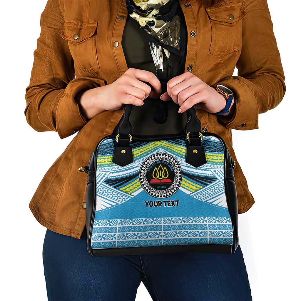 Personalised Tonga Lavengamalie College Shoulder Handbag Polynesian Ngatu Tribal LT9 - Polynesian Pride