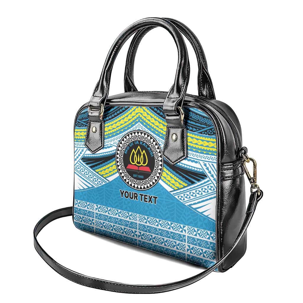 Personalised Tonga Lavengamalie College Shoulder Handbag Polynesian Ngatu Tribal LT9 - Polynesian Pride