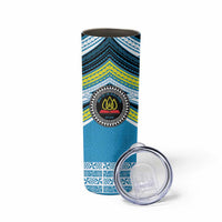 Personalised Tonga Lavengamalie College Skinny Tumbler Polynesian Ngatu Tribal LT9 - Polynesian Pride