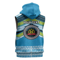 Personalised Tonga Lavengamalie College Sleeveless Hoodie Polynesian Ngatu Tribal LT9 - Polynesian Pride