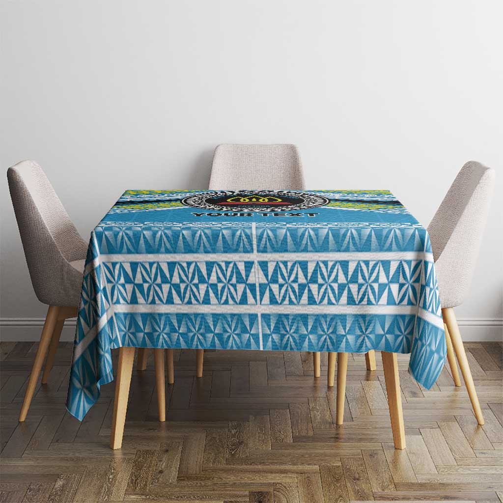 Personalised Tonga Lavengamalie College Tablecloth Polynesian Ngatu Tribal