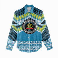Personalised Tonga Lavengamalie College Women Casual Shirt Polynesian Ngatu Tribal LT9 - Polynesian Pride