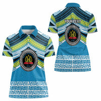 Personalised Tonga Lavengamalie College Women Polo Shirt Polynesian Ngatu Tribal LT9 - Polynesian Pride