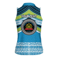 Personalised Tonga Lavengamalie College Women Sleeveless Polo Shirt Polynesian Ngatu Tribal LT9 - Polynesian Pride
