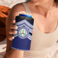 Personalised Tonga Sia'atoutai Theological College 4 in 1 Can Cooler Tumbler Polynesian Ngatu Tribal LT9 - Polynesian Pride