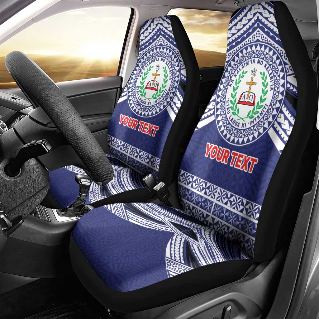 Personalised Tonga Sia'atoutai Theological College Car Seat Cover Polynesian Ngatu Tribal LT9 - Polynesian Pride