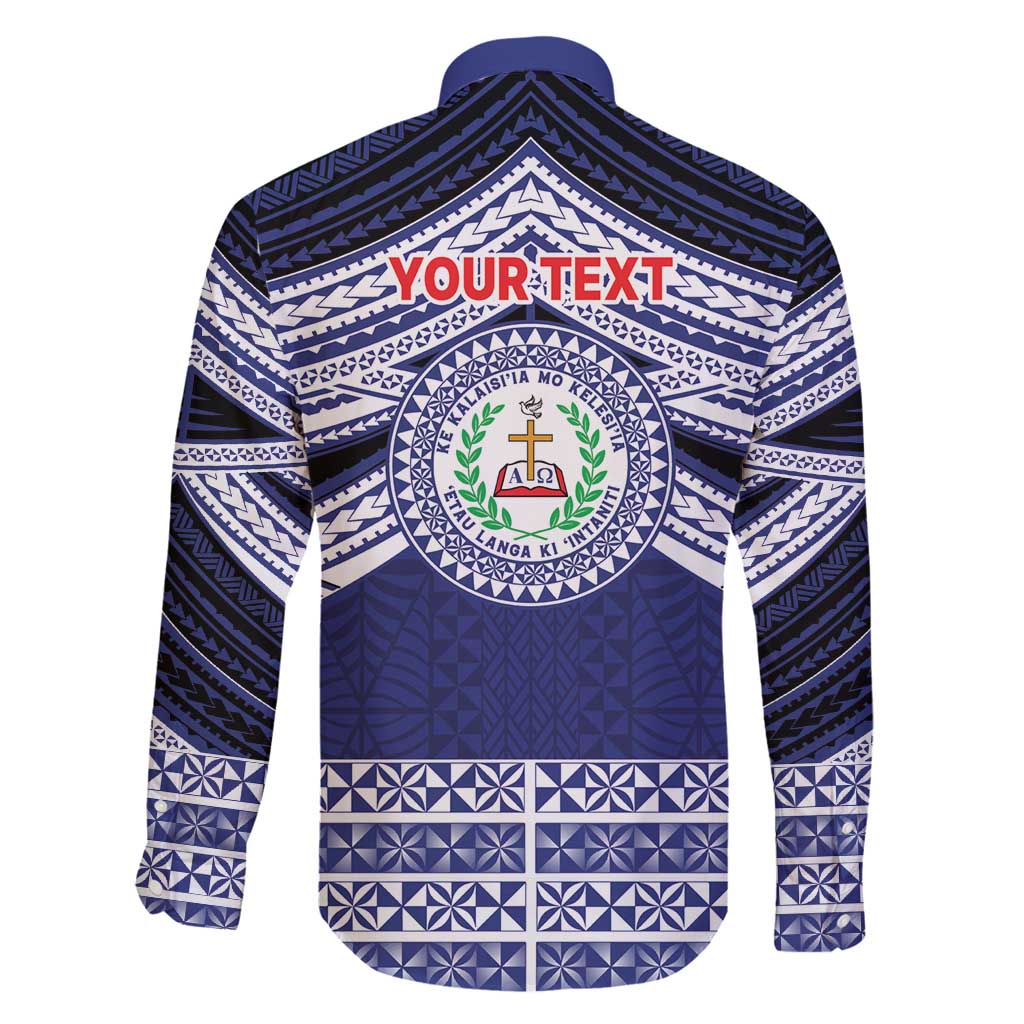 Personalised Tonga Sia'atoutai Theological College Family Matching Mermaid Dress and Hawaiian Shirt Polynesian Ngatu Tribal LT9 - Polynesian Pride