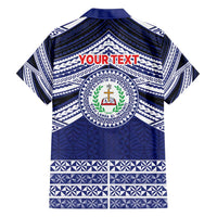 Personalised Tonga Sia'atoutai Theological College Family Matching Off Shoulder Short Dress and Hawaiian Shirt Polynesian Ngatu Tribal LT9 - Polynesian Pride