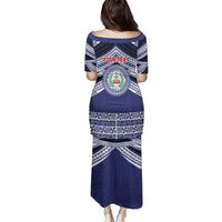 Personalised Tonga Sia'atoutai Theological College Family Matching Puletasi and Hawaiian Shirt Polynesian Ngatu Tribal LT9 - Polynesian Pride