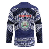 Personalised Tonga Sia'atoutai Theological College Hockey Jersey Polynesian Ngatu Tribal - Polynesian Pride