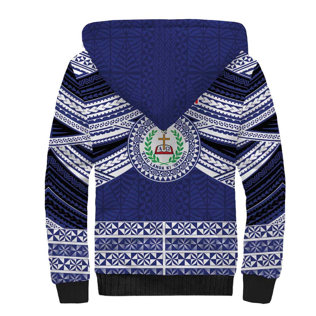 Personalised Tonga Sia'atoutai Theological College Sherpa Hoodie Polynesian Ngatu Tribal LT9 - Polynesian Pride