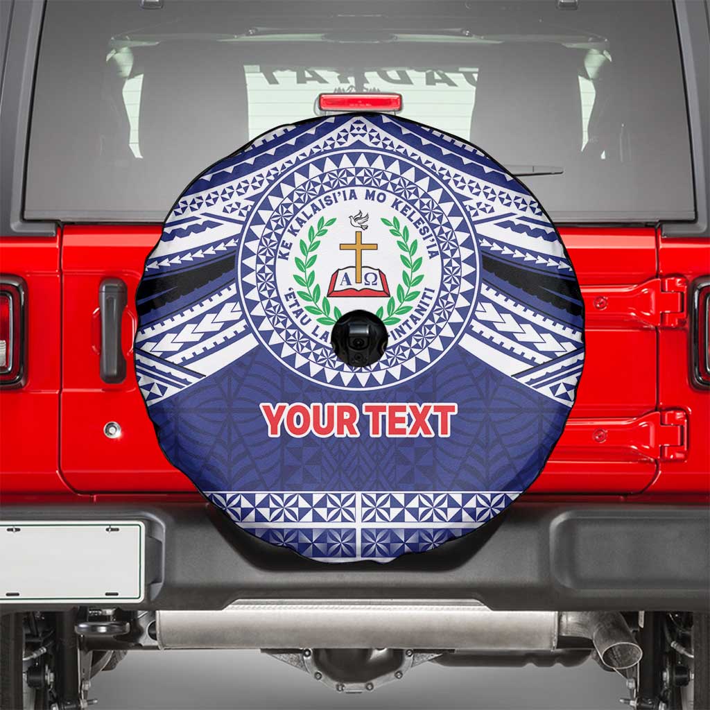 Personalised Tonga Sia'atoutai Theological College Spare Tire Cover Polynesian Ngatu Tribal LT9 - Polynesian Pride