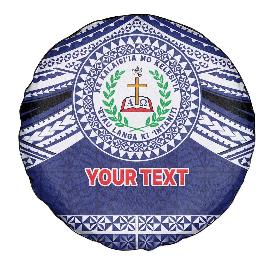 Personalised Tonga Sia'atoutai Theological College Spare Tire Cover Polynesian Ngatu Tribal LT9 - Polynesian Pride