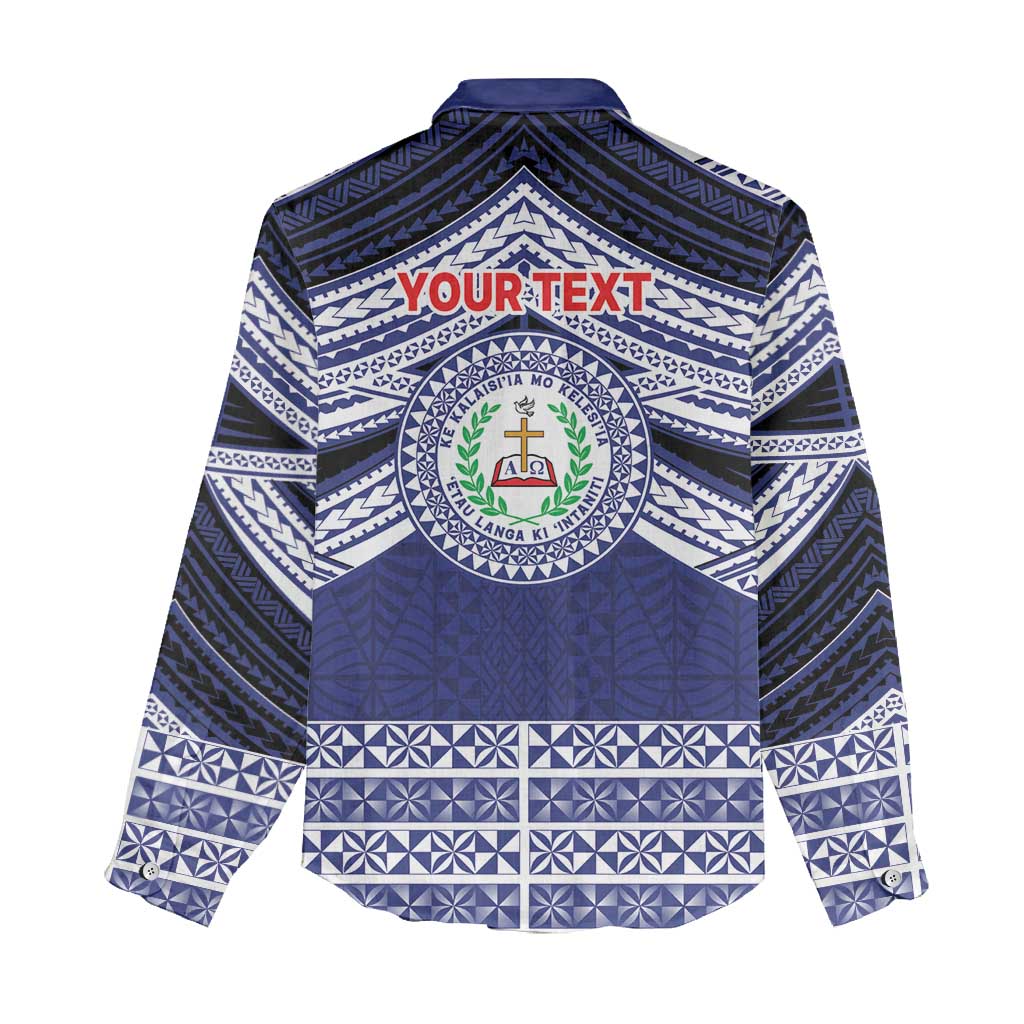 Personalised Tonga Sia'atoutai Theological College Women Casual Shirt Polynesian Ngatu Tribal LT9 - Polynesian Pride