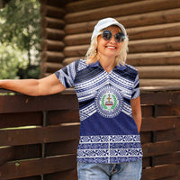 Personalised Tonga Sia'atoutai Theological College Women Polo Shirt Polynesian Ngatu Tribal LT9 - Polynesian Pride