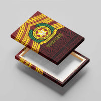 Personalised Tonga Vava'u High School Canvas Wall Art Polynesian Ngatu Tribal