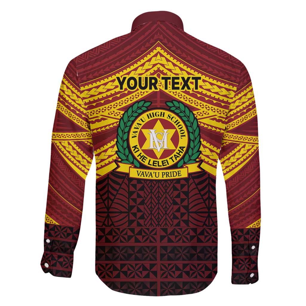 Personalised Tonga Vava'u High School Family Matching Mermaid Dress and Hawaiian Shirt Polynesian Ngatu Tribal LT9 - Polynesian Pride
