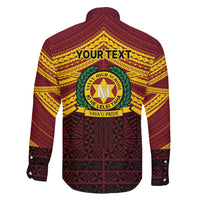 Personalised Tonga Vava'u High School Family Matching Puletasi and Hawaiian Shirt Polynesian Ngatu Tribal LT9 - Polynesian Pride