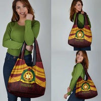Personalised Tonga Vava'u High School Grocery Bag Polynesian Ngatu Tribal